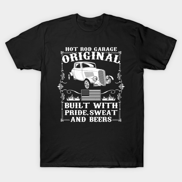 Vintage Hot Rod Classic American Car T-Shirt by RadStar